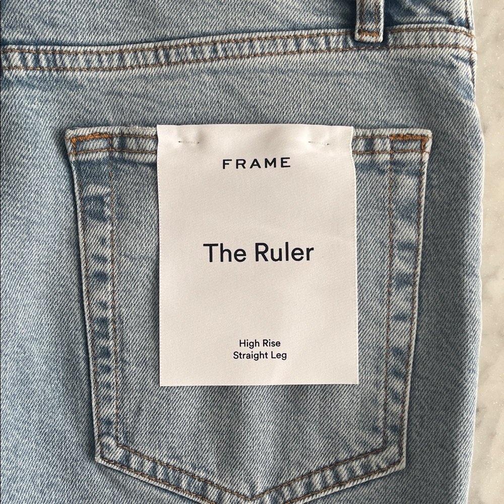 FRAME The Ruler High-rise Straight-Leg Women’s Jeans - Picture 9 of 9